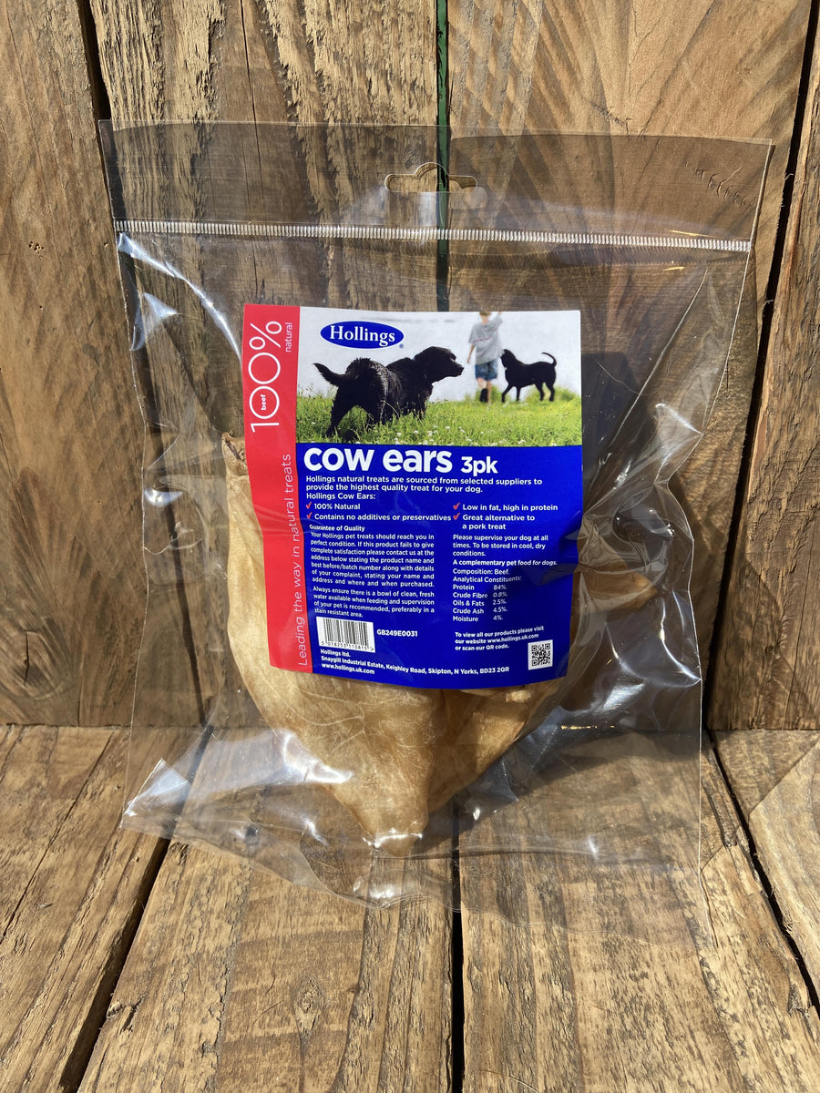 Natural cow hot sale ears