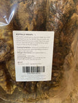 Reverse of a bag of buffalo wraps